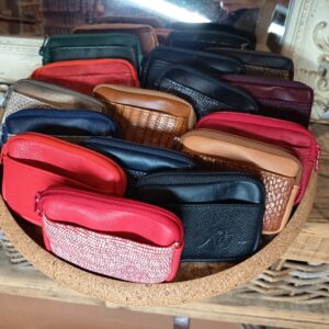 Porte-monnaie zippé avec poche carte bleue