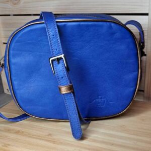 Petit sac besace Anémone bleu électrique