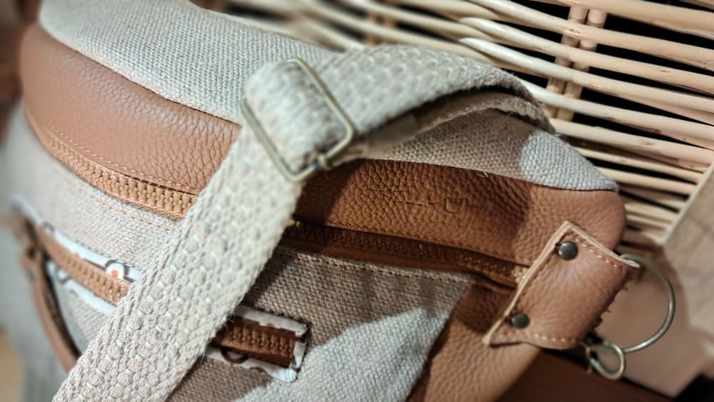 Sac banane Coquelicot camel/beige – Image 2