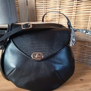 Sac besace Coquelicot noir